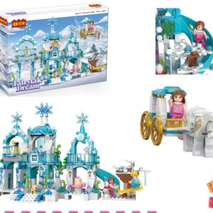 COGO Fairytale Dream Mountain Castle & Ice Carriage (477 Pieces)