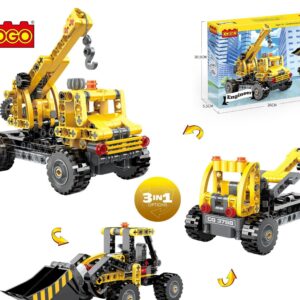 COGO Engineer 3-in-1 Construction Vehicles Set (235 Pieces)