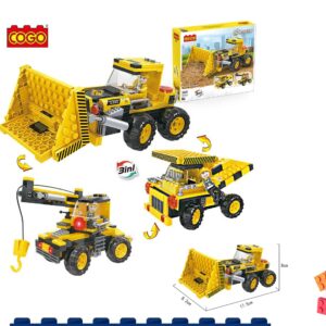 COGO 3-in-1 Construction Heavy Machinery Set (220 Pieces)